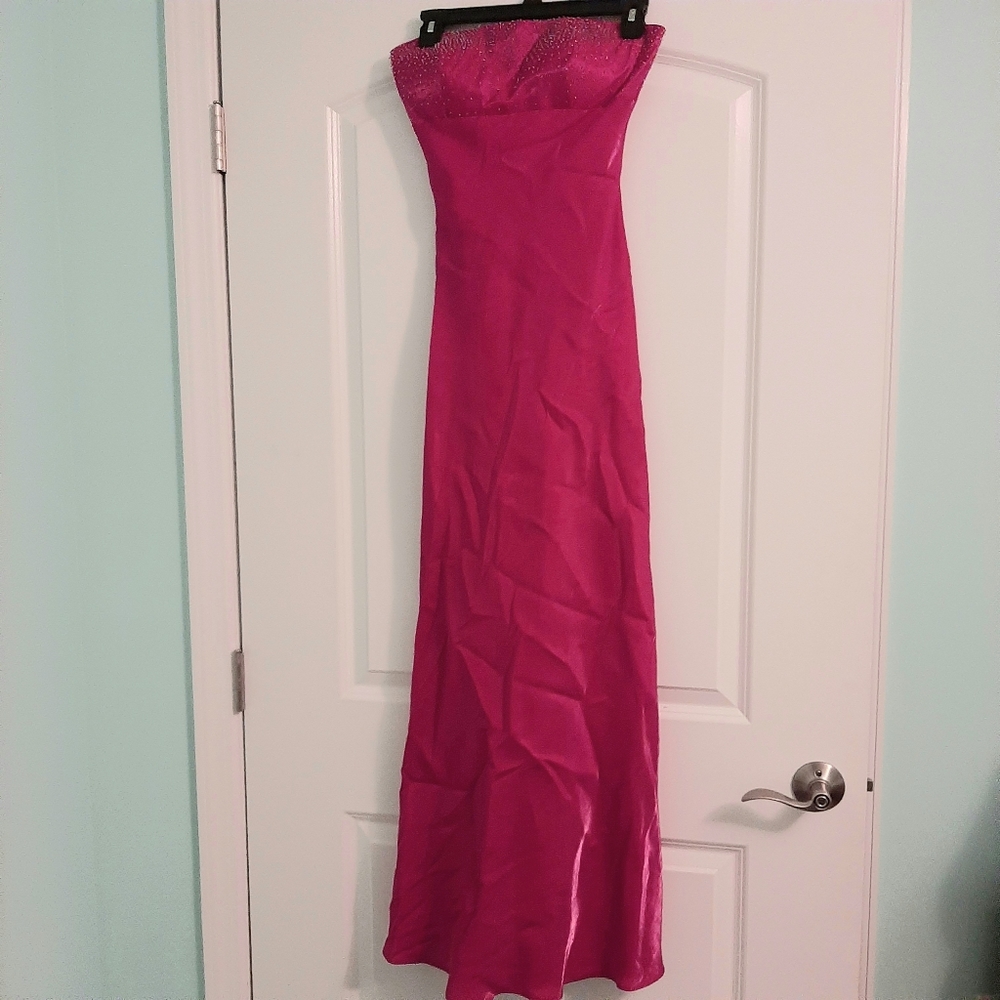 Magenta Sleeveless Gown by Cache